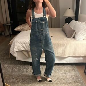 Vintage overalls with *THE PERFECT* distressing